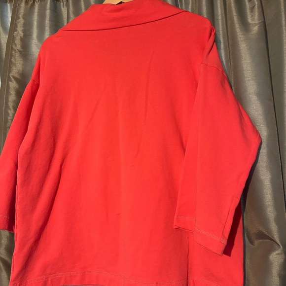 Ruby Rd. Red Lace-Up Sweater - Picture 2 of 3